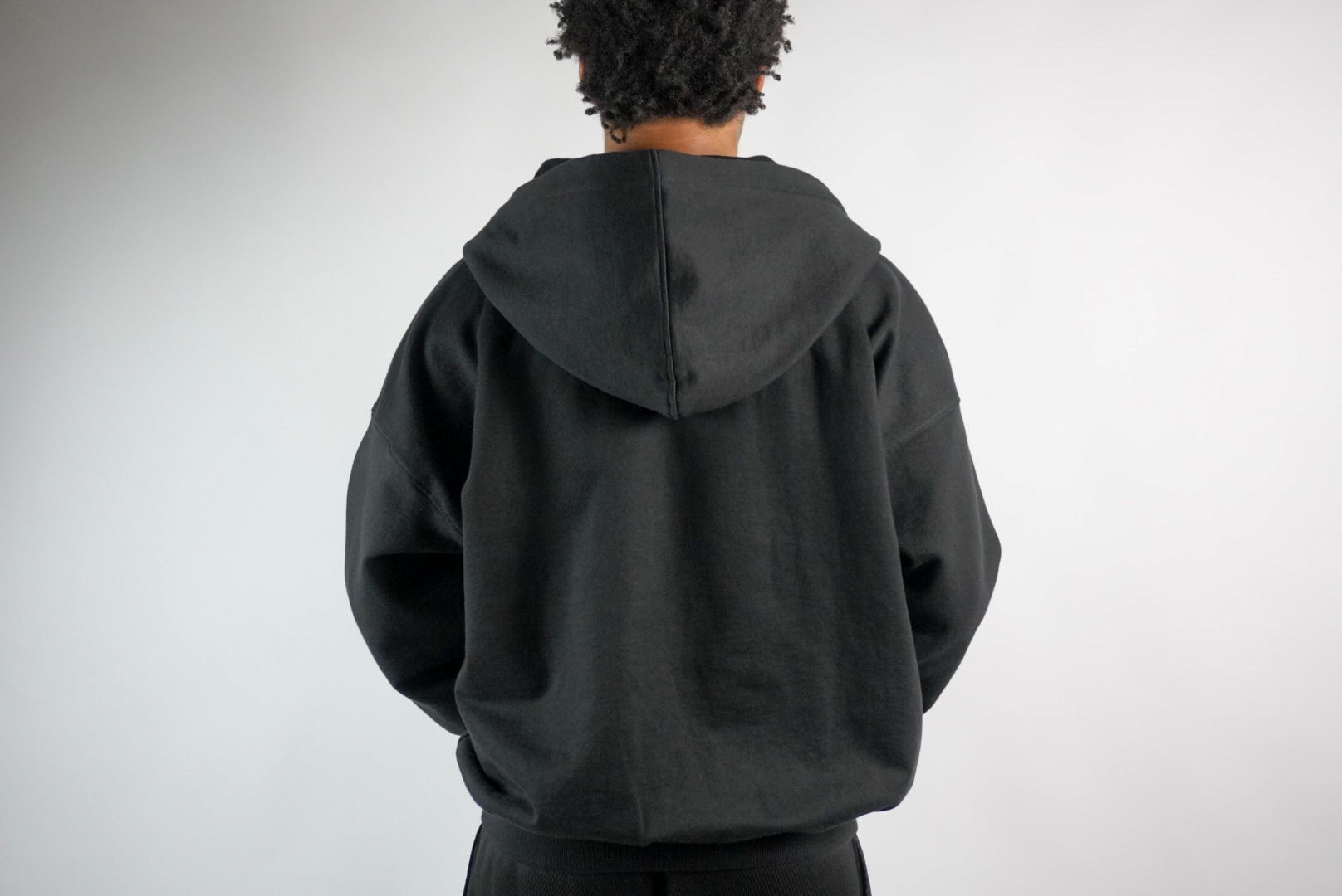 480GSM Heavyweight Double Zip Hoodie Black – Simple Luxury Goods