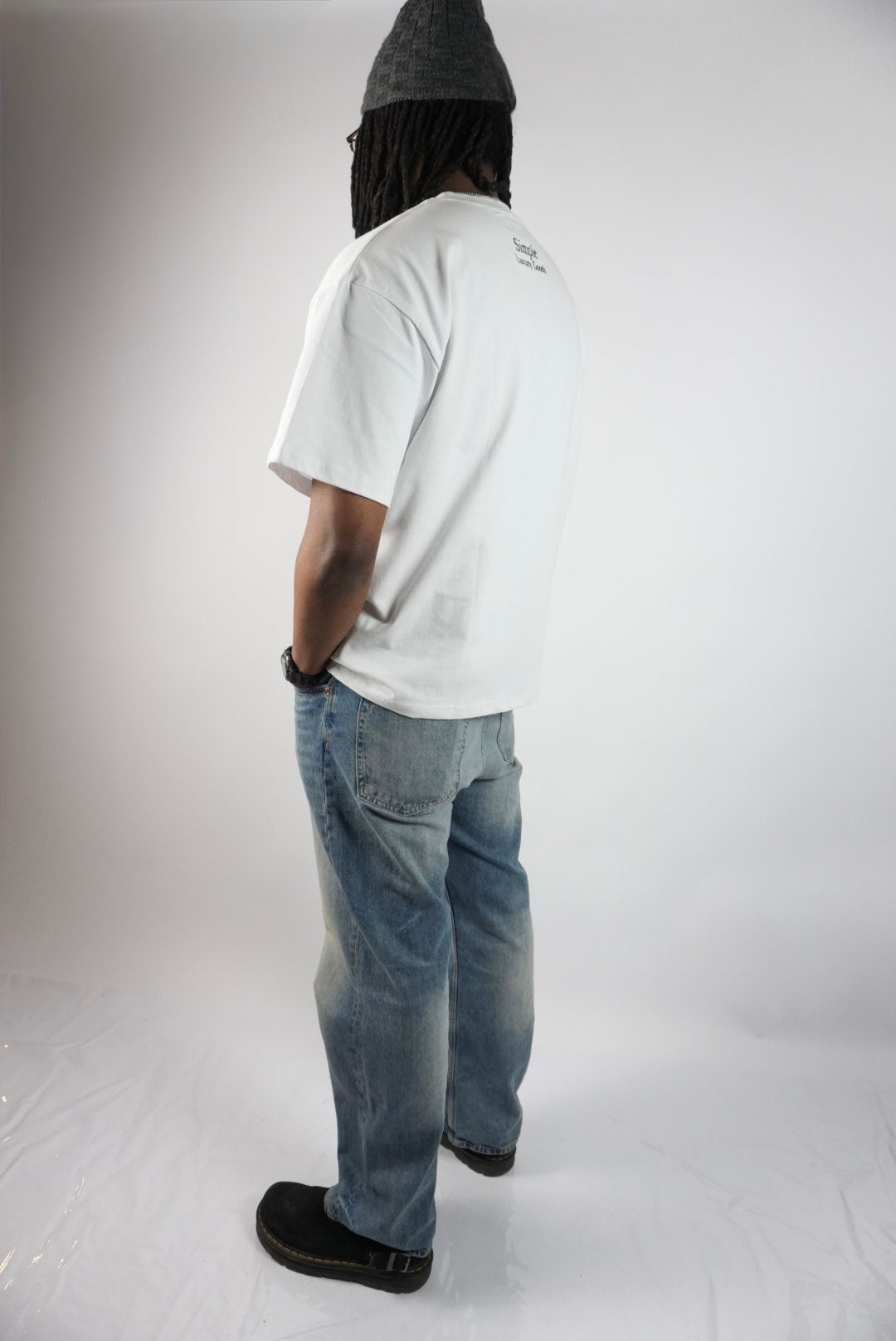 Simple Luxury Goods Heavyweight Drop Shoulder T-Shirt – White