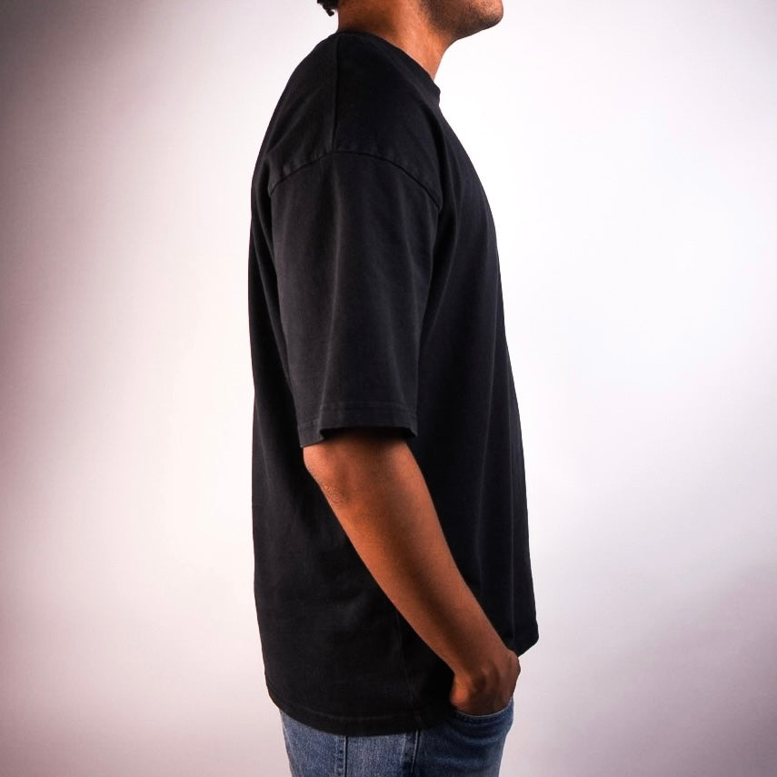 Simple Luxury Goods Heavyweight Drop Shoulder T-Shirt – Black