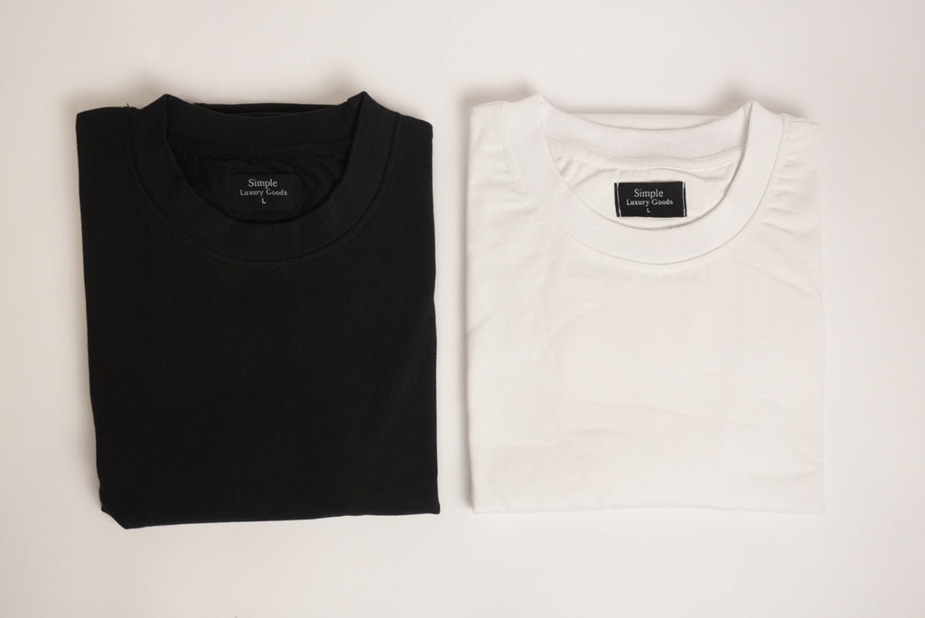 Heavyweight Drop Shoulder T-Shirt Bundle (Black and White)