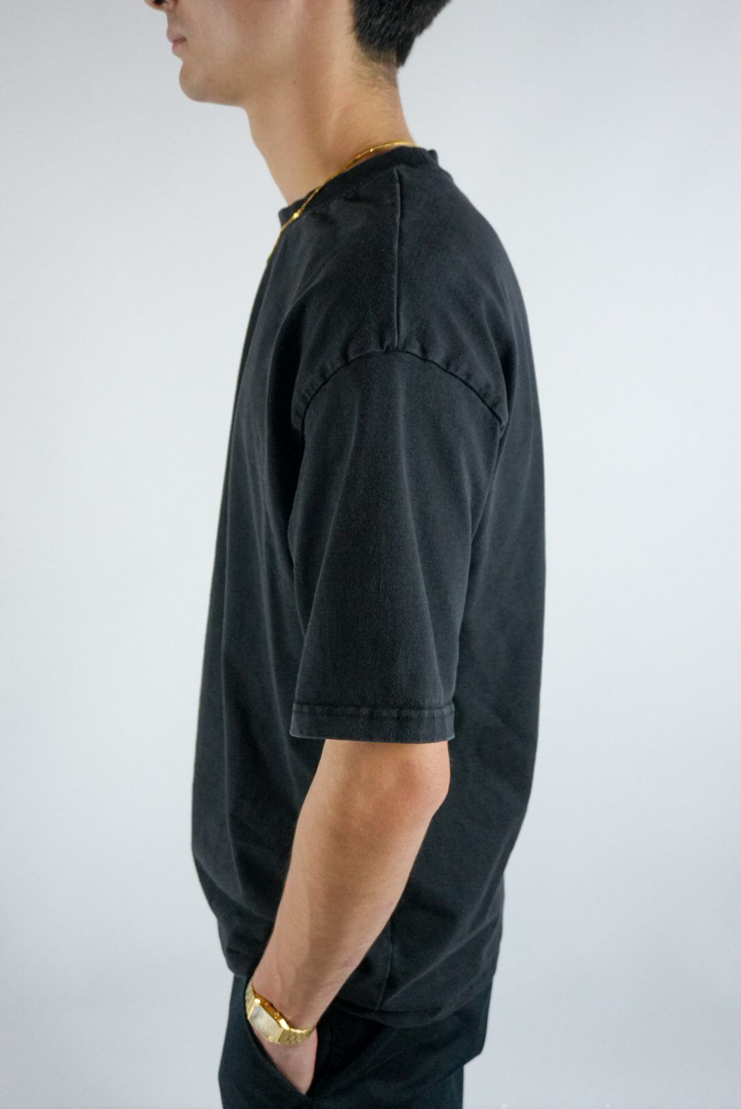 Heavyweight Drop Shoulder T-Shirt (Black)