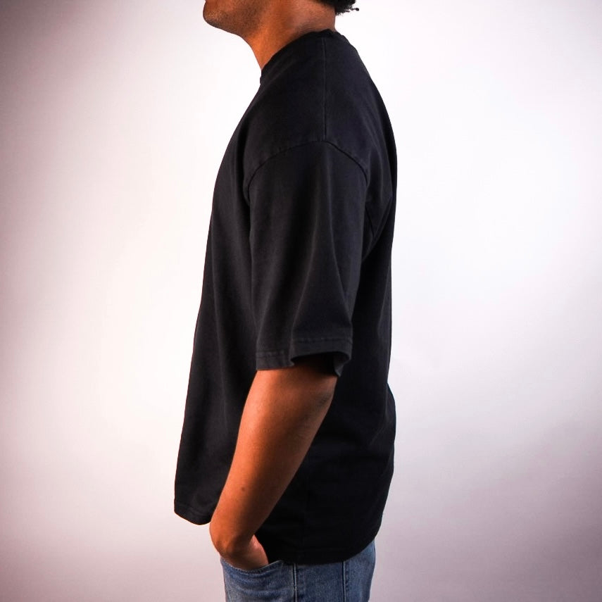 Simple Luxury Goods Heavyweight Drop Shoulder T-Shirt – Black