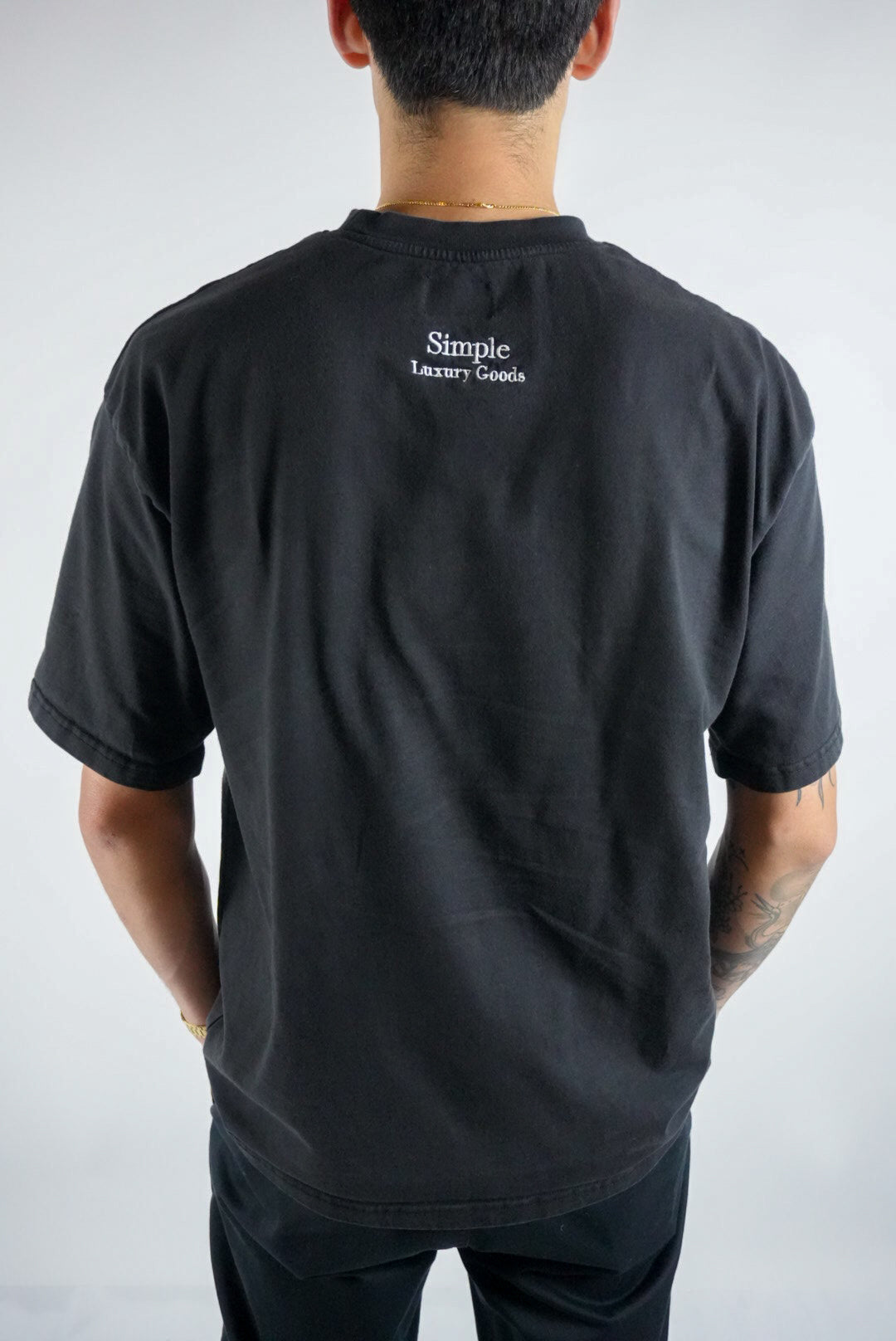 Heavyweight Drop Shoulder T-Shirt (Black)