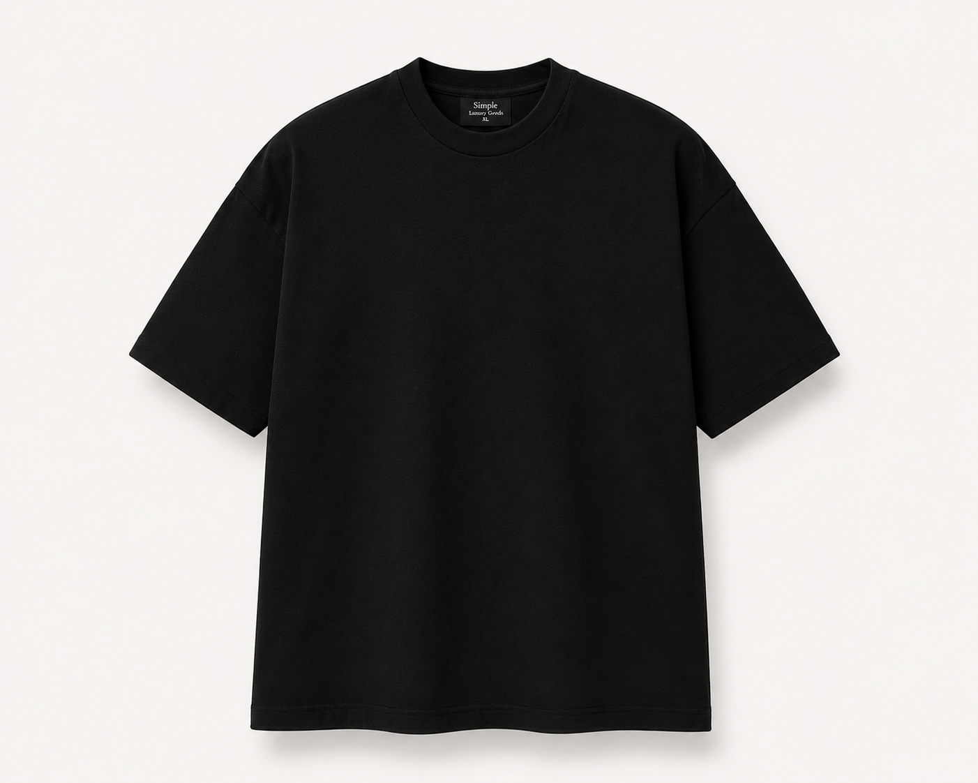 Heavyweight Drop Shoulder T-Shirt  - Black